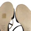 Fendi Croc Embossed Promenade Sandals Black 38 US 8 Shoes NEW With Box