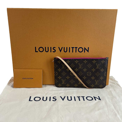 Louis Vuitton - Pristine LV Neverfull MM - Brown Monogram Canvas Tote - FULL KIT