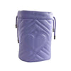 Gucci GG Marmont Bucket Crossbody Bag Matelasse Mini Purple