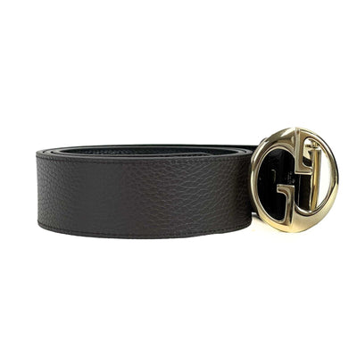 Gucci - Excellent - 1973 Reversible Belt - Brown / Black / Gold - Size 95/38