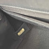 CHANEL - 2Way Bag V Stitch CC Coco Mark Black Leather Top Handle Crossbody