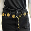 Chanel Charm Gold Coin Medallion Vintage Belt Necklace