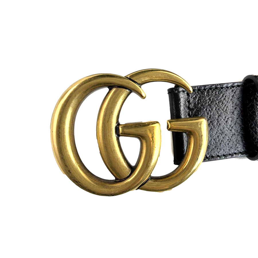 Gucci Double GG Gold 90/36 Belt