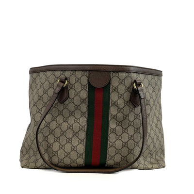 Gucci - Good - Ophidia GG Medium Shoulder Tote - Beige & Ebony - Handbag