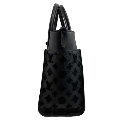 Louis Vuitton On My Side Monogram Noir Black Tufting Tote Crossbody Handbag
