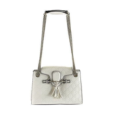 Gucci - Very Good - Emily Chain Flap Guccissima Medium - Off White - Handbag
