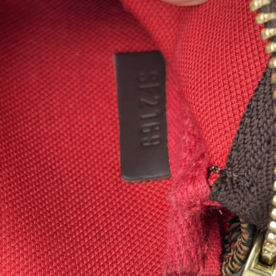 Louis Vuitton Mini Pochette Damier Ebene Brown Accessories