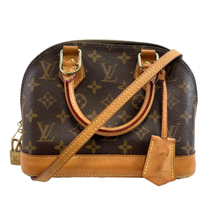Louis Vuitton Monogram On-The-Go GM 2way Handbag, Brown, PVC Coated Canvas