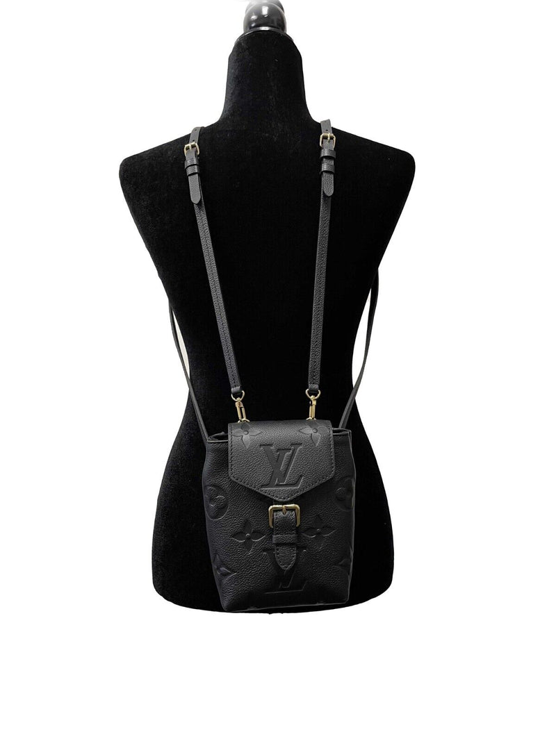 Louis Vuitton Tiny Backpack Monogram Empreinte Giant Leather Black -  BougieHabit