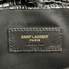 Saint Laurent - Uptown Pouch - Black Patent Calfskin Leather Embossed Alligator