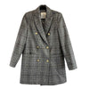 Brunello Cucinelli Padded scotch Wool plaid coat Gray Jacket 38 US 2