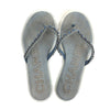 Chanel - CC Denim Sandals / Flip Flops - Blue, White - 37 / US 7