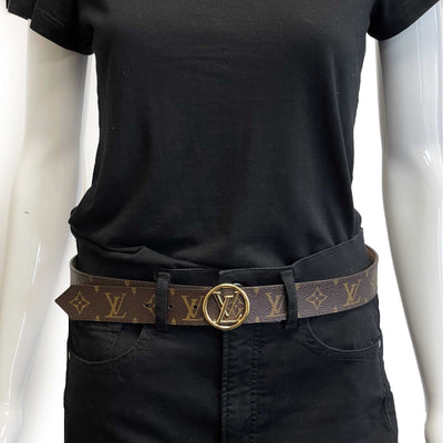Louis Vuitton - LV Circle Reversible Monogram Canvas 90 36 Brown / Beige - Belt