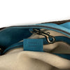 Gucci Nubuck Medium Soho Chain Shoulder Tote Aqua Blue Handbag