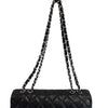 CHANEL - Black CC Caviar Quilted Leather Jumbo Shoulder Bag