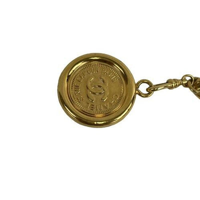 CHANEL - Vintage Chanel Gold Plated Cambon 31 Rue Coin 3 Row Chain Belt