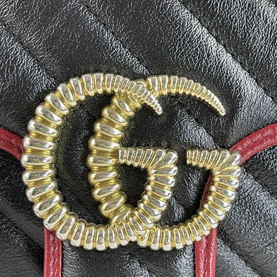 Gucci GG Marmont Flap Diagonal Quilted Leather Small