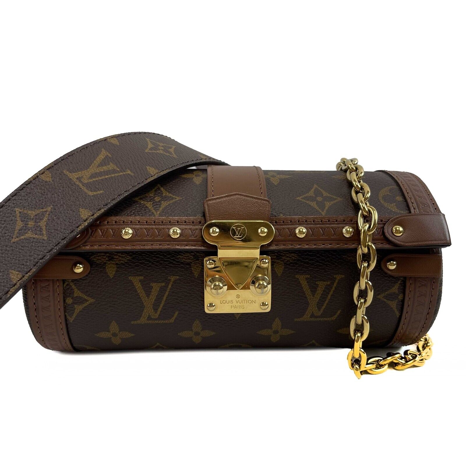 Louis Vuitton Papillon Trunk Monogram Canvas Brown Crossbody Handbag