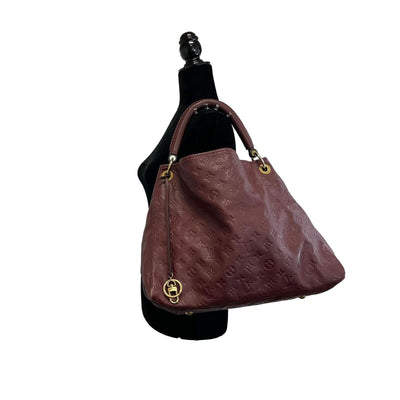 Louis Vuitton Empreinte Monogram Embossed Leather Artsy MM Burgundy Shoulder bag