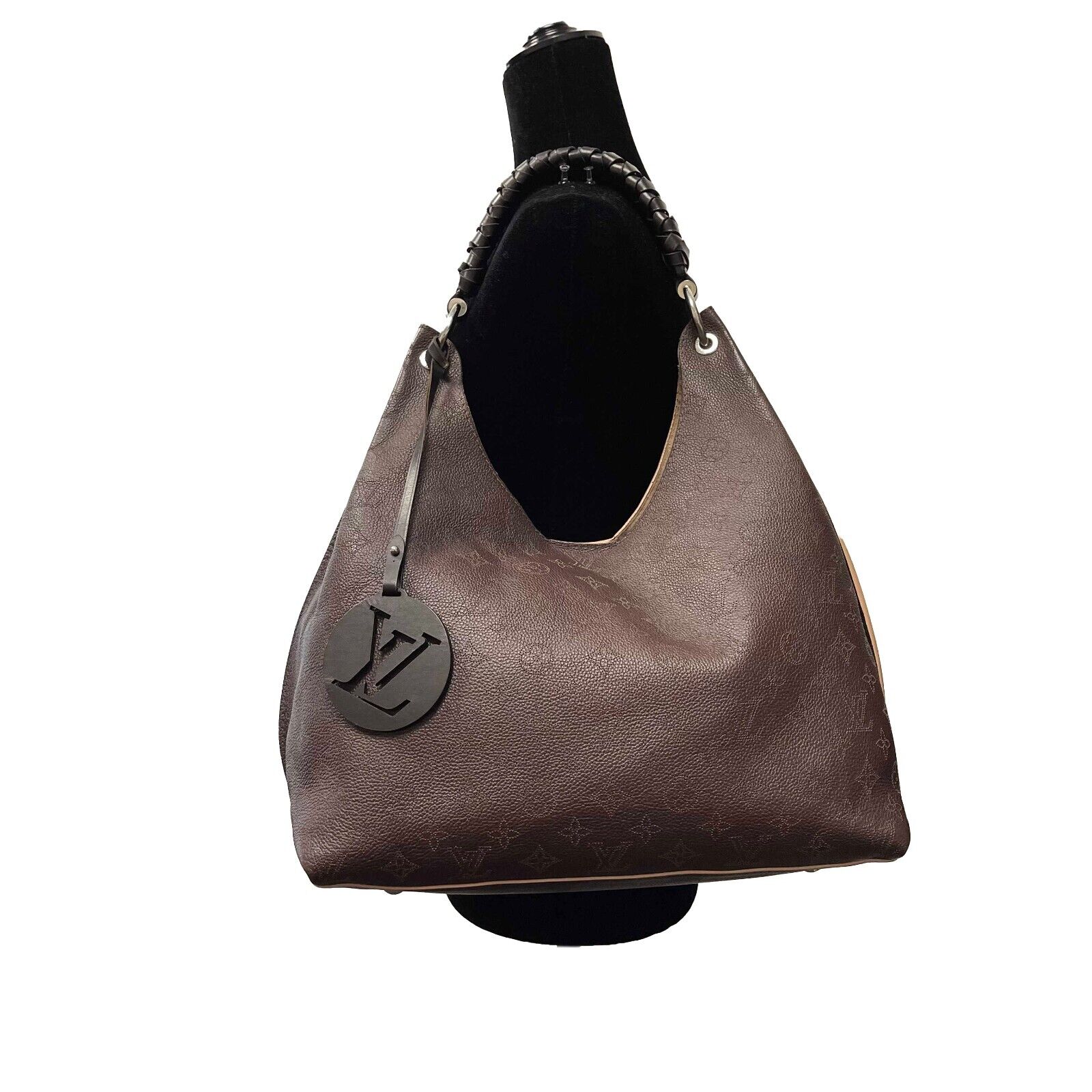 Louis Vuitton - Carmel Hobo Mahina Leather Brown Monogram Shoulder Bag -  BougieHabit