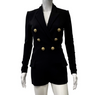 Balmain Excellent embossed button Double breasted Blazer Jumpsuit 34 US 2