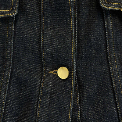 Valentino Pristine V Metal Logo Denim Blue Jacket XS Denim 36 US 0