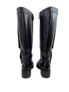 Chanel Calfskin Leather CC Turnlock High Boots Black - 38.5 US 8.5