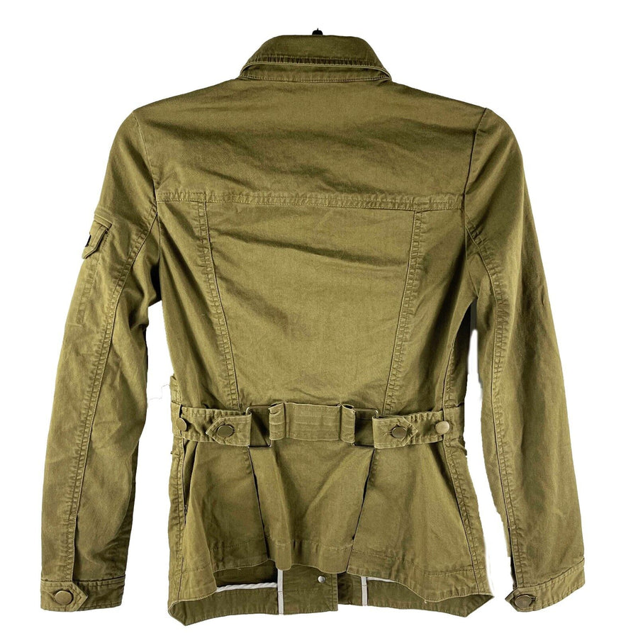 Veronica Beard Camp Utility Button Army Green 0 XS Jacket