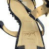 Christian Louboutin - Pyraclou Spike Denim Wedge Sandals - 39 US 9
