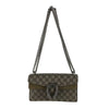 Gucci NWOT GG Supreme Monogram Suede Crystal Small Dionysus Brown Handbag