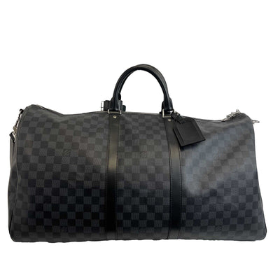 Louis Vuitton - Keep all 55 Bandouliere in Damier Graphite Canvas w/ Strap