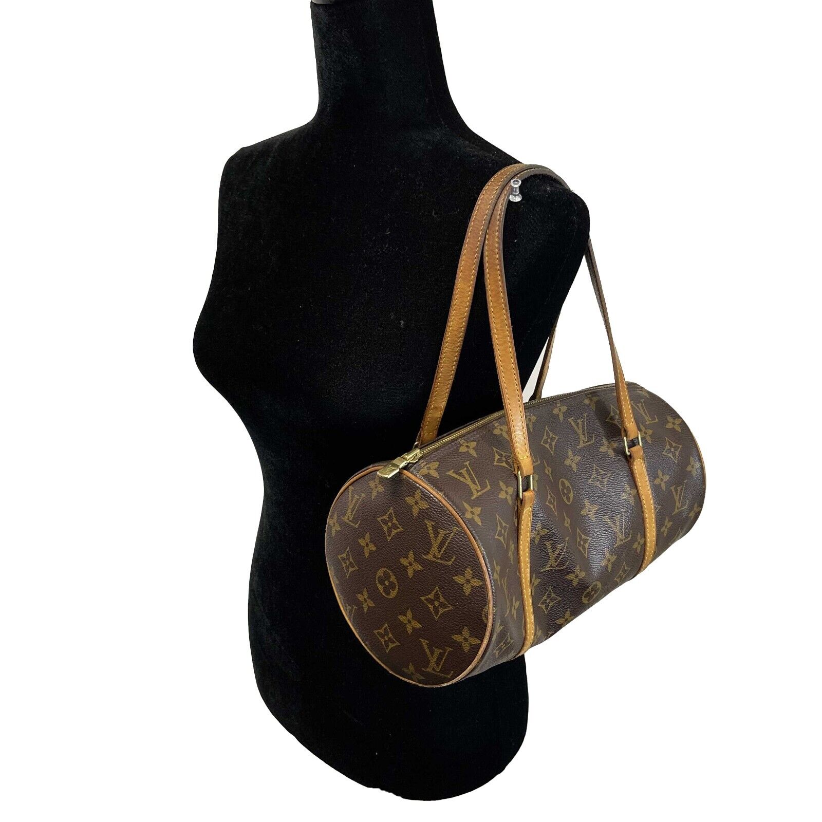 Louis Vuitton Papillion 30 w/ Pochette Brown Handbag - BougieHabit