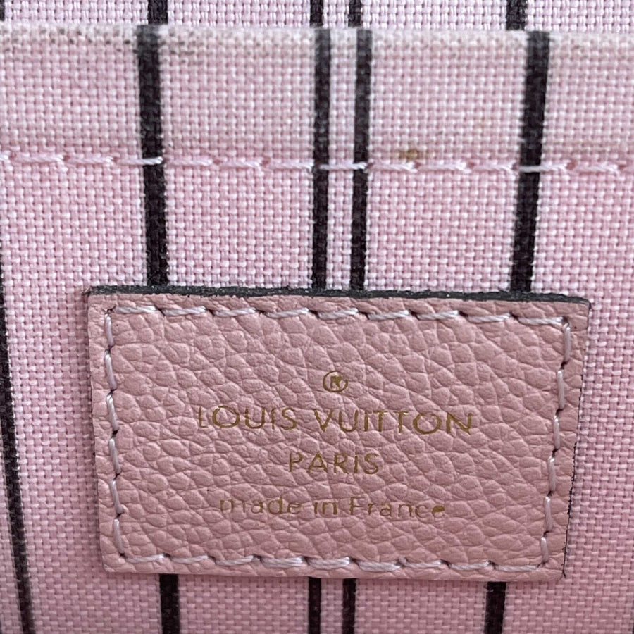 Louis Vuitton Montaigne MM Pink Calfskin Leather Top Handle Shoulder Strap