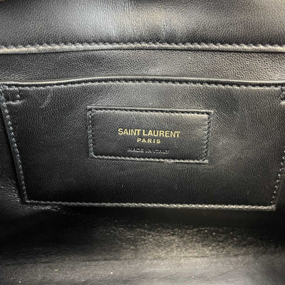 Saint Laurent - YSL - Snakeskin Kate Tassel Medium Black Crossbody
