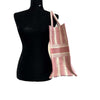 Christian Dior Bayadere Stripe Large Book Tote D-Stripes Embroidery Pink