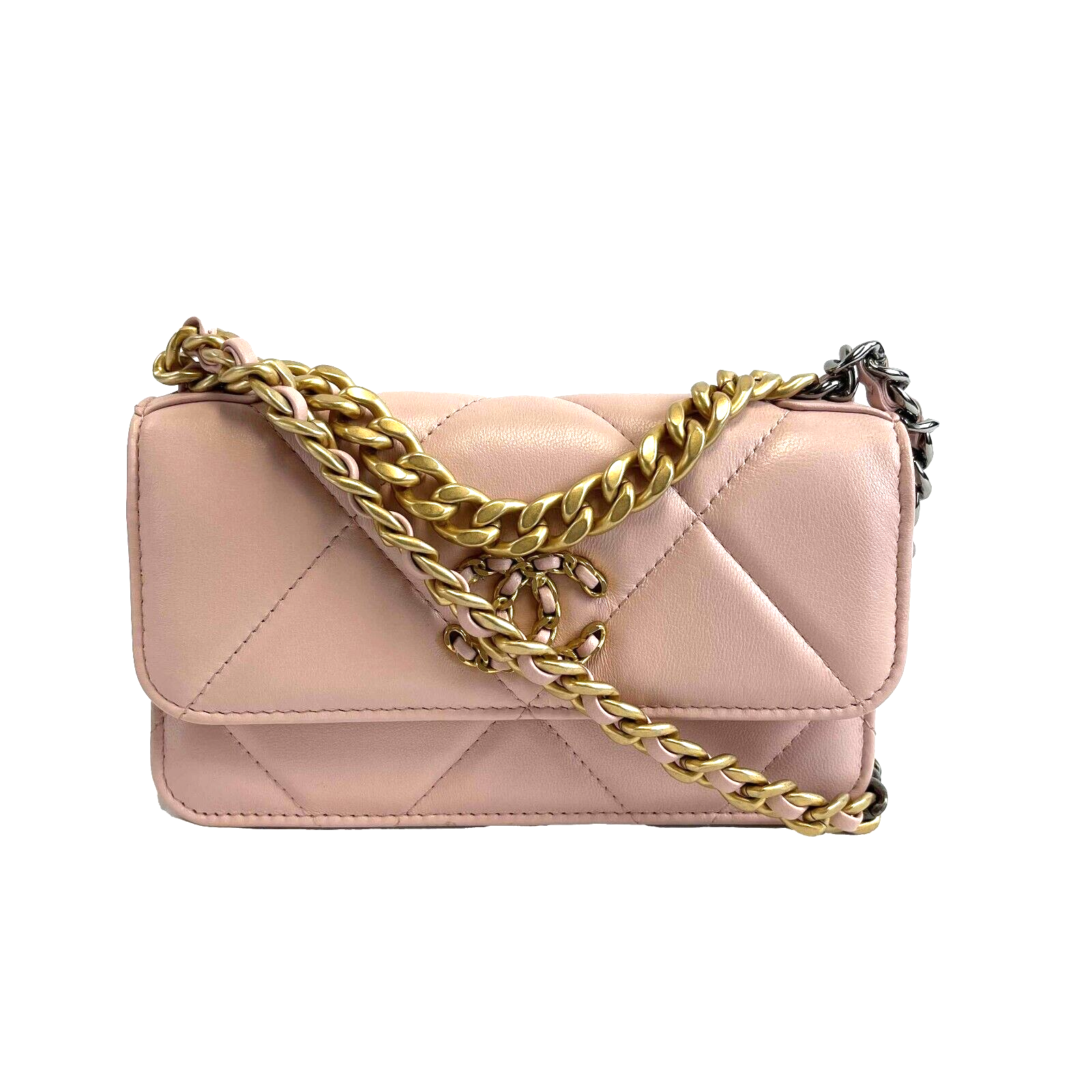 Chanel Light Pink Quilted Washed Lambskin Leather Classic Maxi Jumbo XL Flap  Bag - Yoogi's Closet