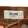 Celine New w/ Tags FW 19 NWT Runway cognac flare corduroy pants Brown 28 US 00