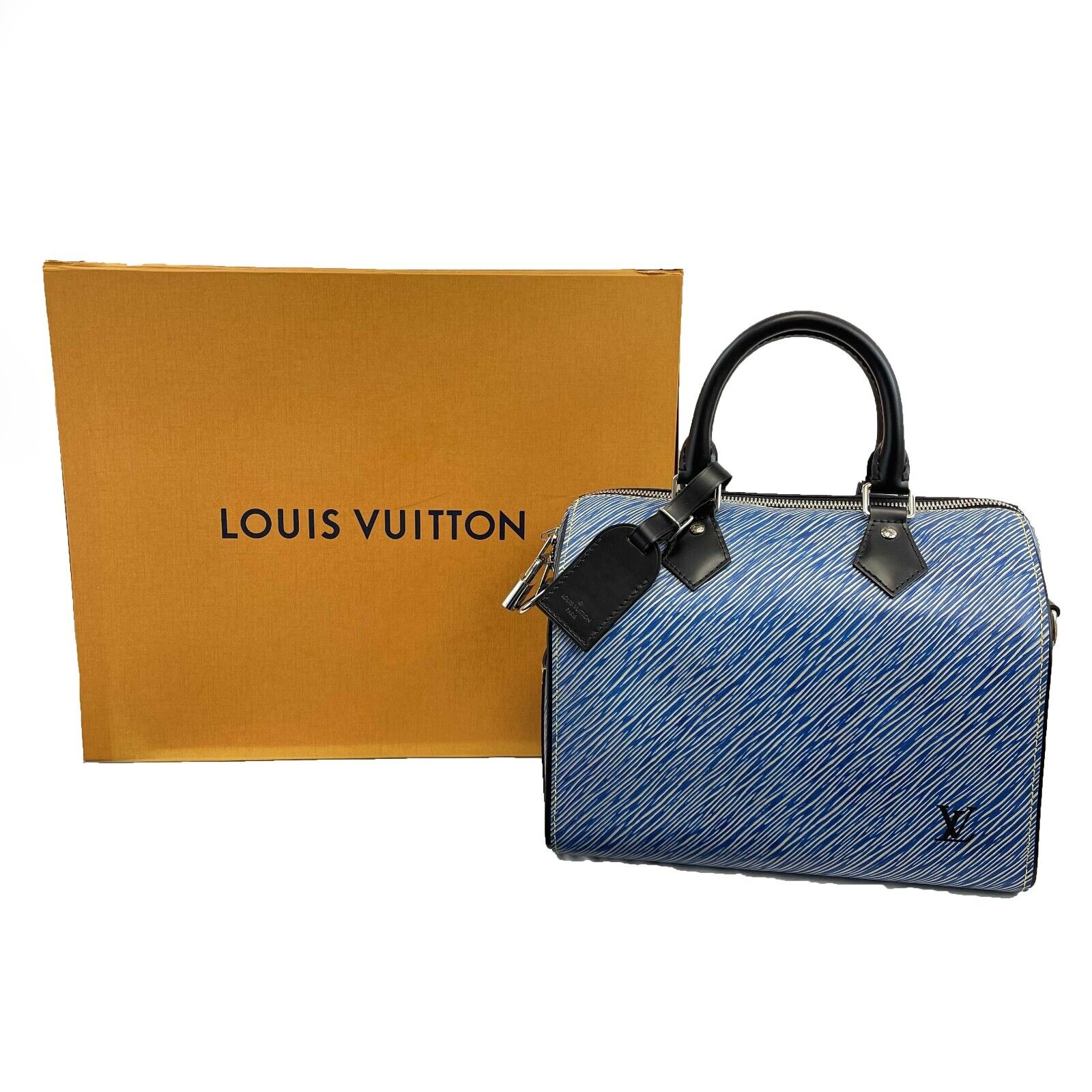Louis Vuitton - Speedy Bandouliere - Blue Top Handle w/ Strap