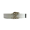 Chanel 21P New w/ Tags CC White leather Belt Size 75