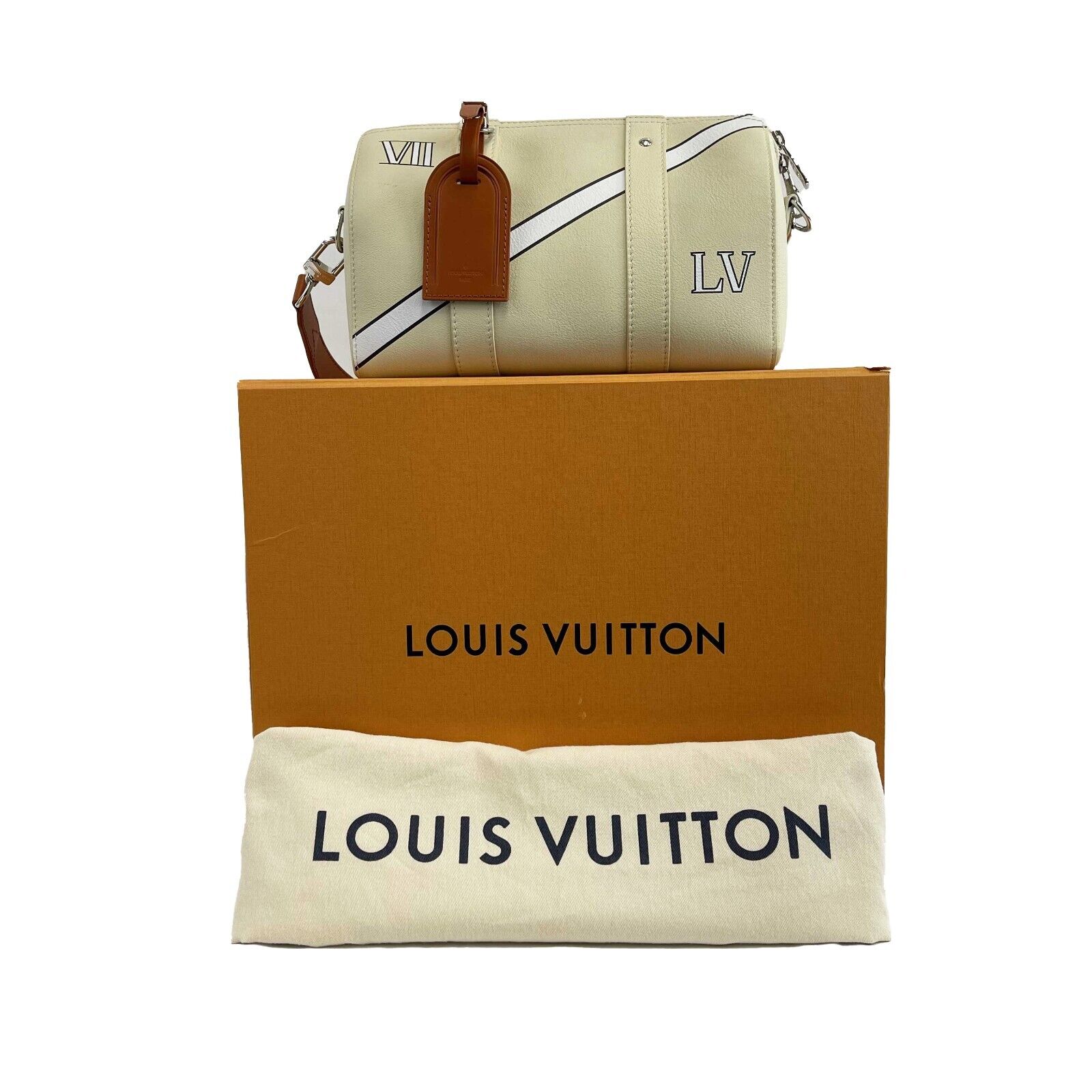 Louis Vuitton City Keepall Bag Trunk L'Œil Printed Leather Neutral