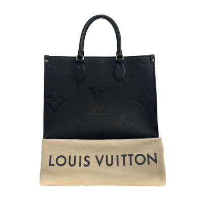 Louis Vuitton - On the go MM Empreinte Black Leather Top Handle Shoulder Strap