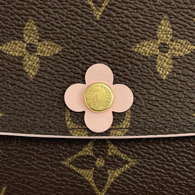Louis Vuitton - Limited Edition Monogram Bloom Flower Emilie Wallet w/ Full Kit