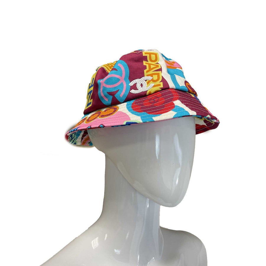 Chanel Street Style Wide-Brimmed Bucket 2023 Multi-Color Small Hat