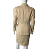 CHANEL- Lace Trim Pink Tweed Jacket Skirt Suit Set CC Buttons - 38 US 6 Vintage