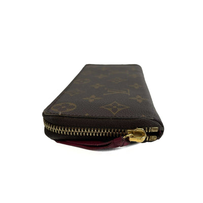 Louis Vuitton - Clemence Wallet - Brown Monogram Zip Around