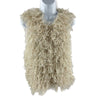 Brunello Cucinelli - Fringed Knit Cotton Sleeveless Blouse - Size M S