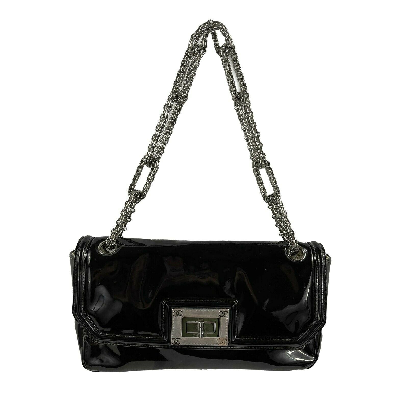 CHANEL - Reissue Black Medium Venetian Chain Mademoiselle Flap Shoulder Bag