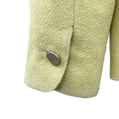 Chanel - Vintage 98P Blazer - Single Breasted Pastel Chartreuse - 42 - US Large