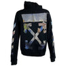 Off-White - Multicolor Oil Monet Painting Zip Hoodie - Black Jacket - Size M