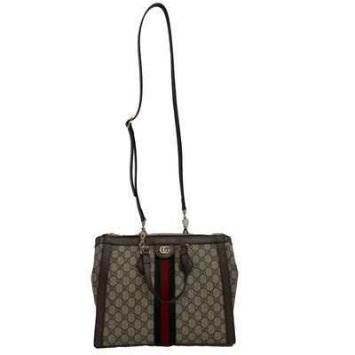 Gucci - Excellent - Ophidia GG Medium Tote / Top Handle w/ Shoulder Strap